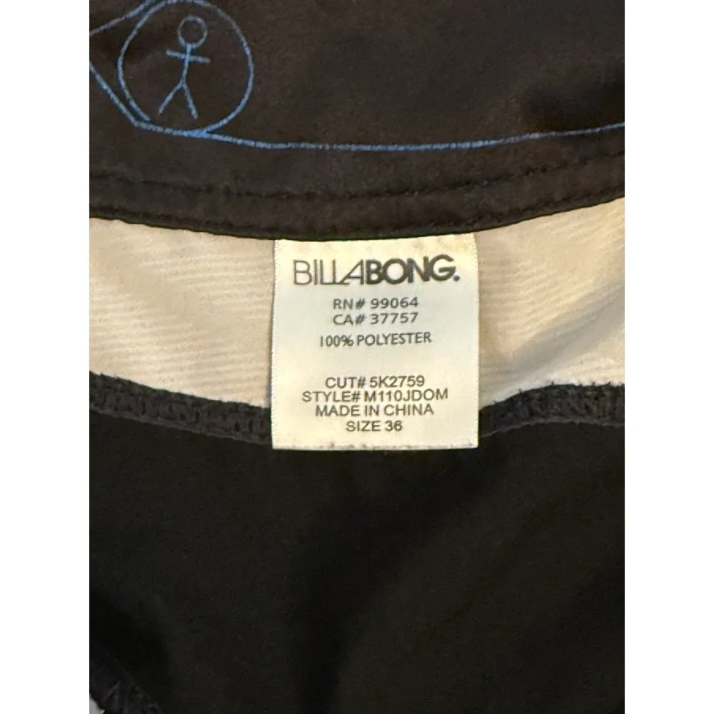 Billabong Quad Stretch Board Shorts Mens 34 Multicolor Stripe Surf Swim Trunks